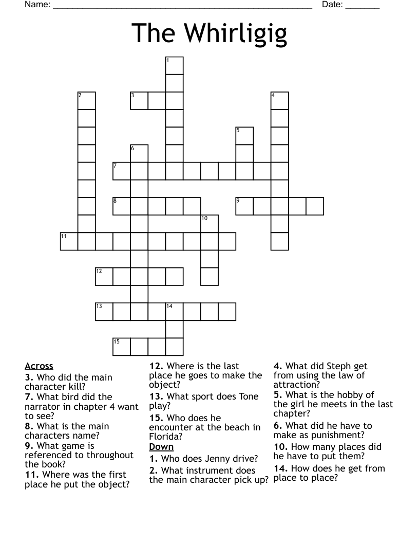 The Whirligig Crossword
