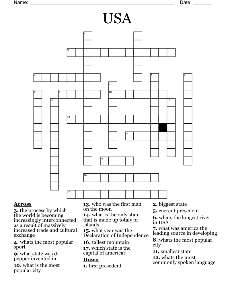 USA Crossword WordMint