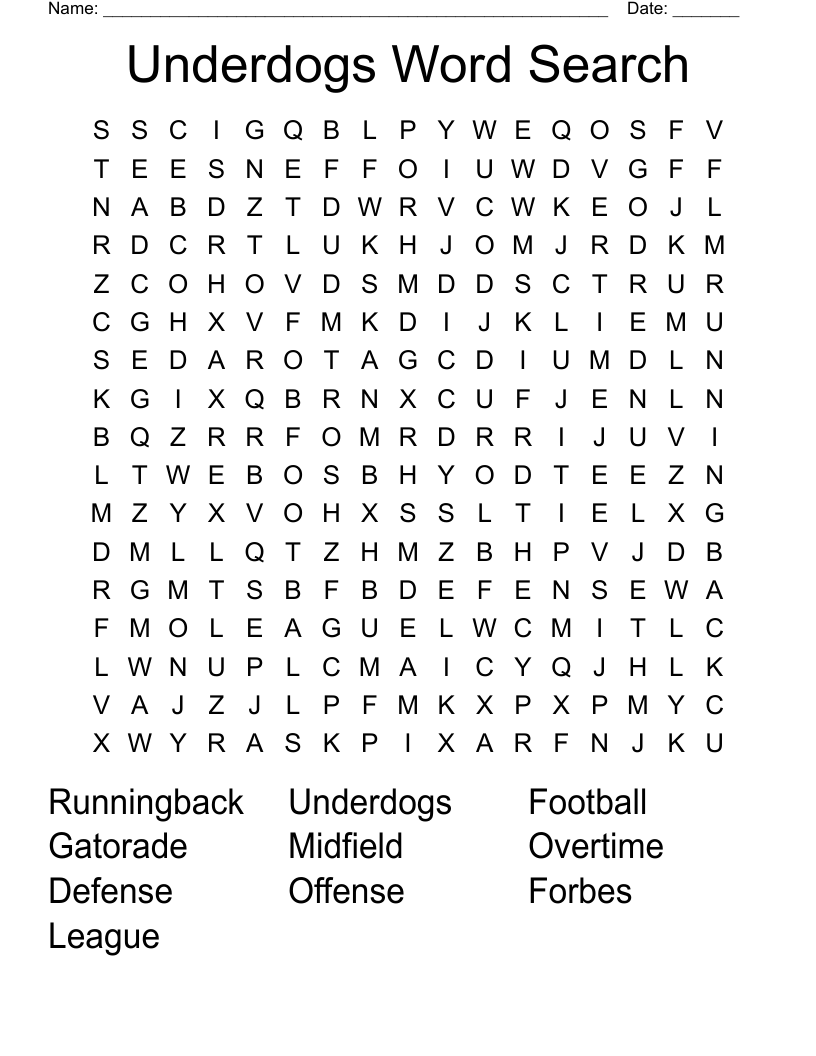 Underdog Puzzles WordMint