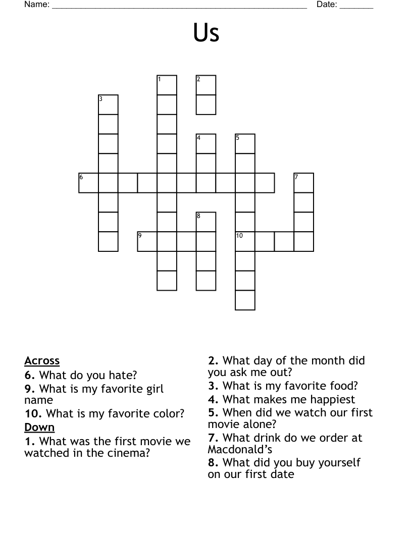Us  Crossword
