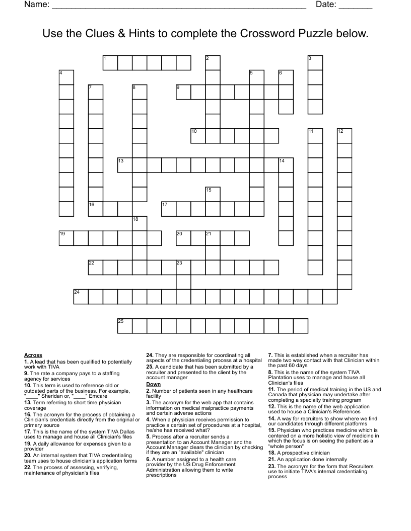 Standard Practice Crossword Puzzle Clue Deann Malik s Crossword Puzzles