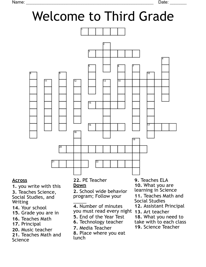 Synonyms Crossword Puzzle Pdf K5 Learning 3rd Grade Vocabulary 