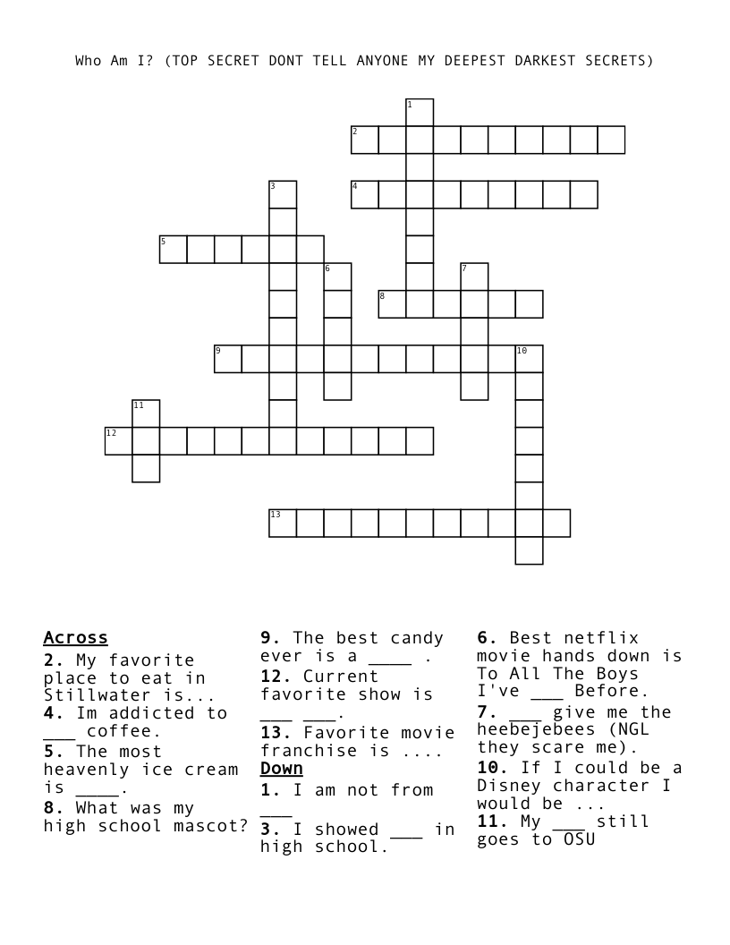 Who Am I? (TOP SECRET DONT TELL ANYONE MY DEEPEST DARKEST SECRETS