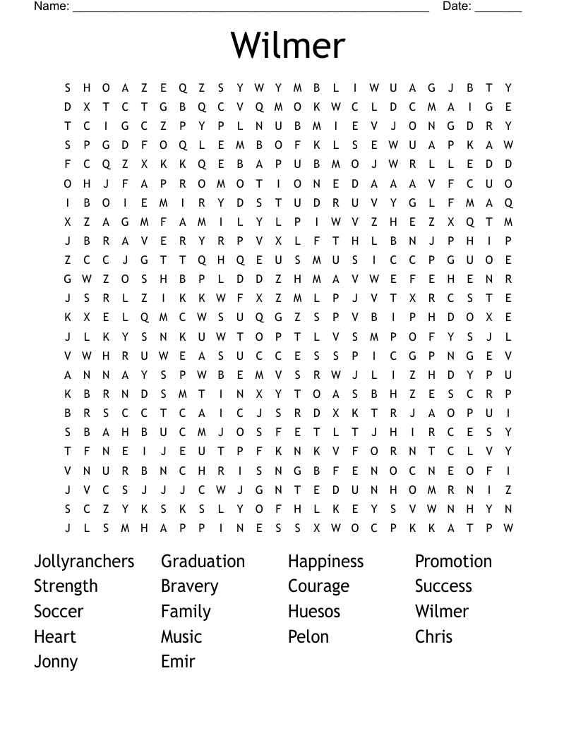 Wilmer Word Search