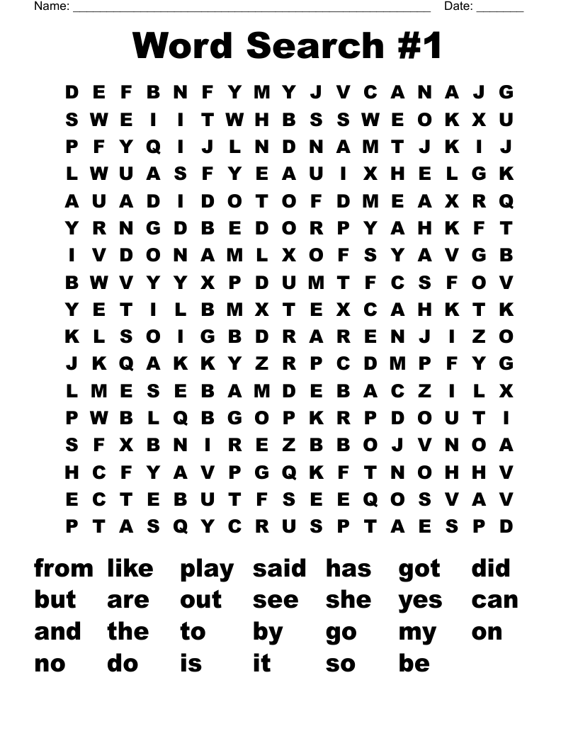 Word Search #1
