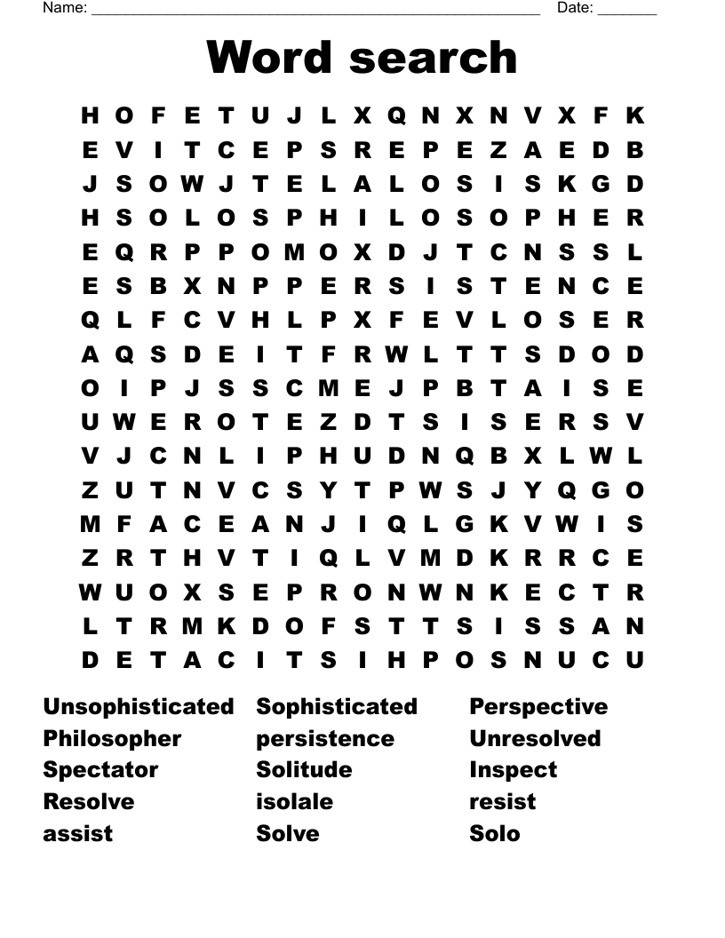 Word search 