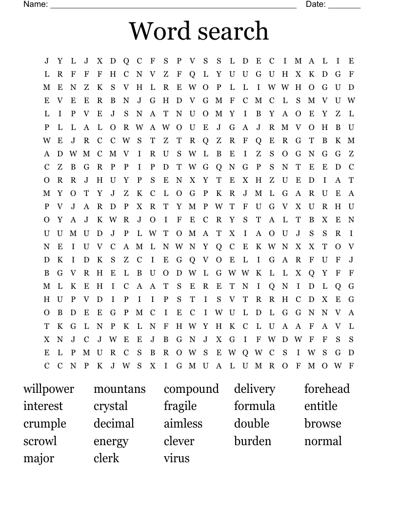 Word search 