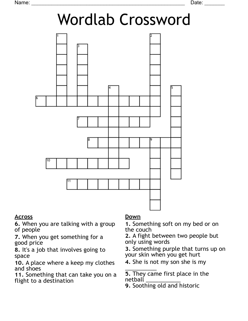 Wordlab Crossword 