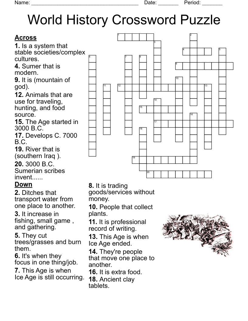History Crossword Puzzles Printable Crossword Puzzles Printable