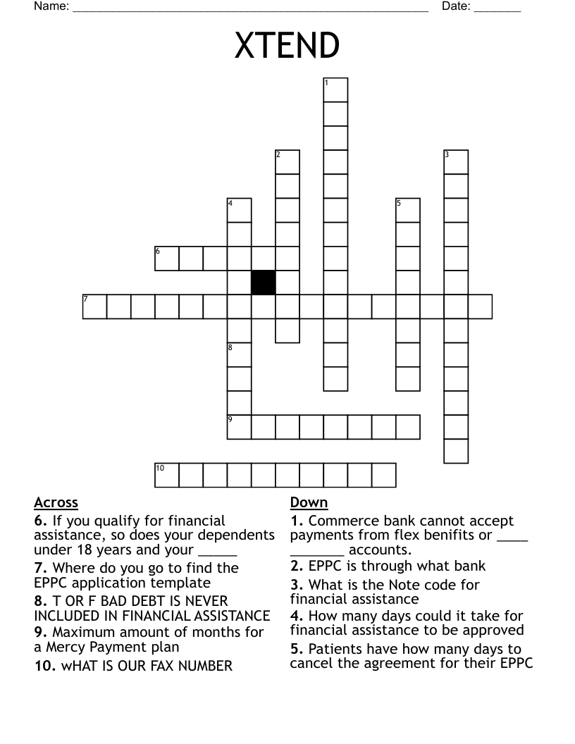 XTEND Crossword