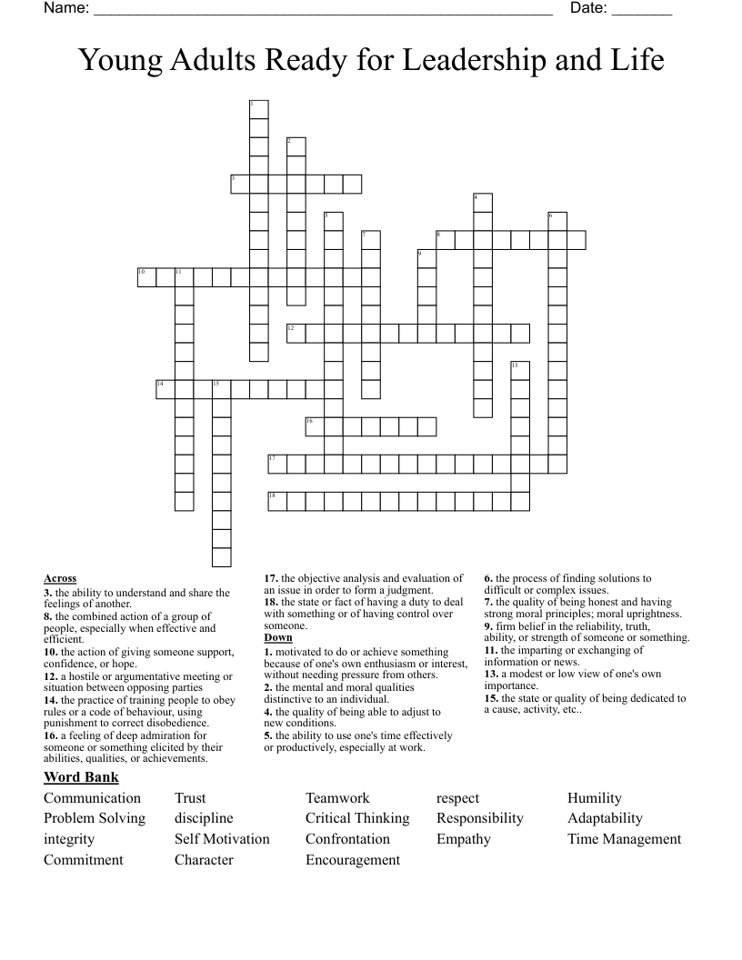 Young Adults Ready for Leadership and Life