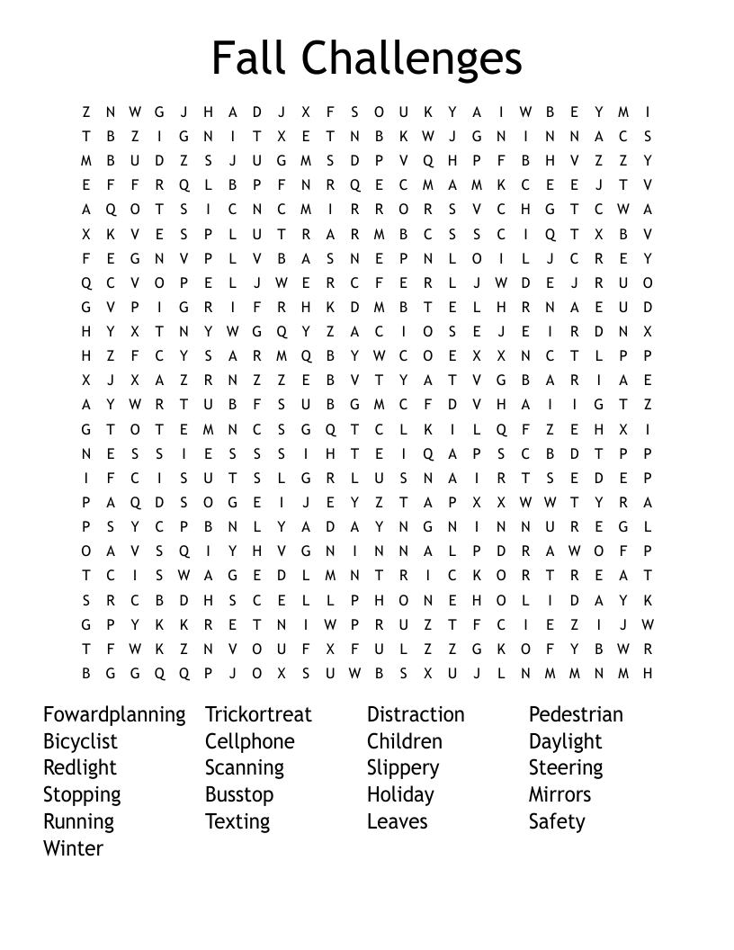  Fall Challenges