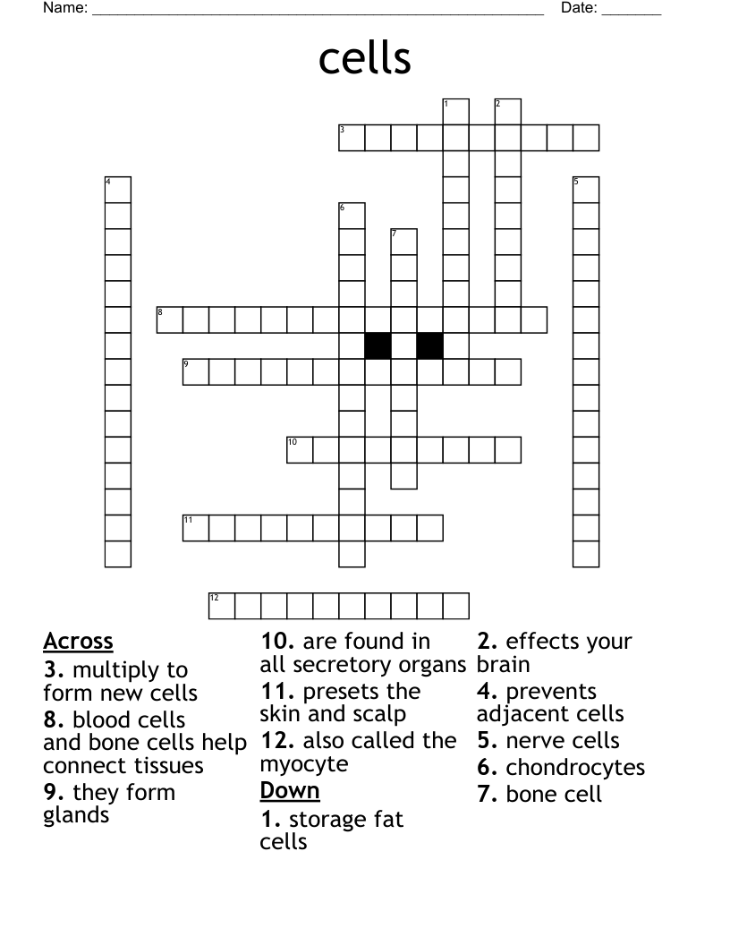cells Crossword