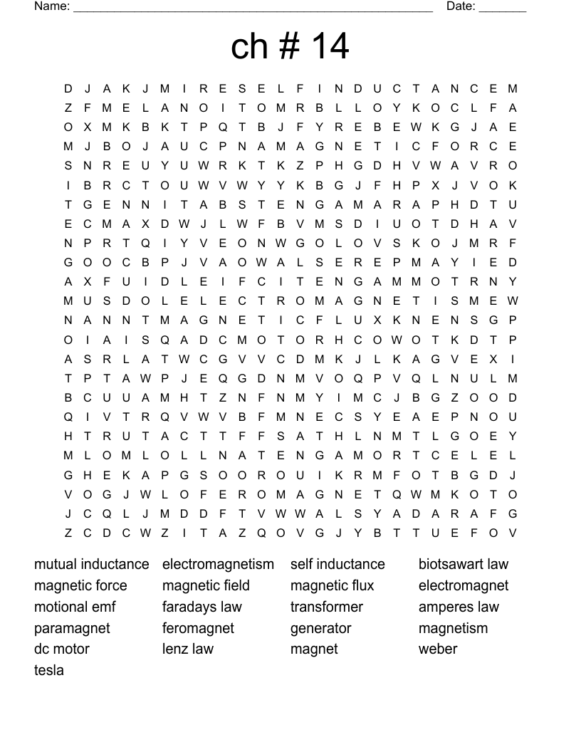 ch # 14 Word Search