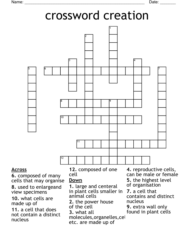 crossword creation