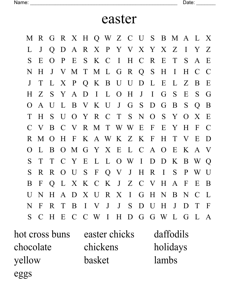 easter Word Search