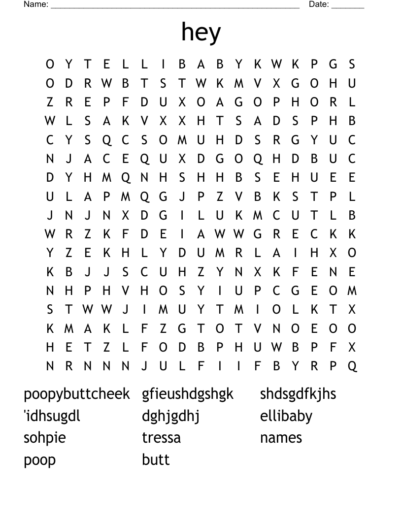hey Word Search