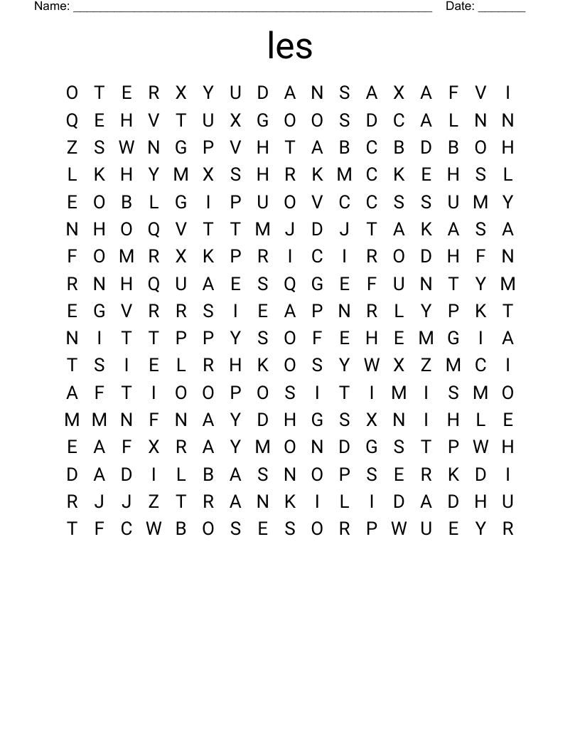 les Word Search