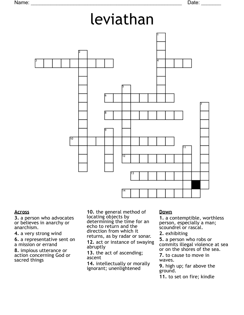 leviathan Crossword WordMint
