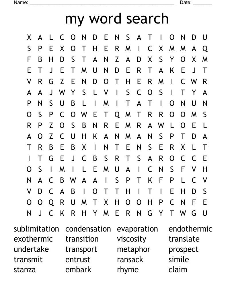 my word search