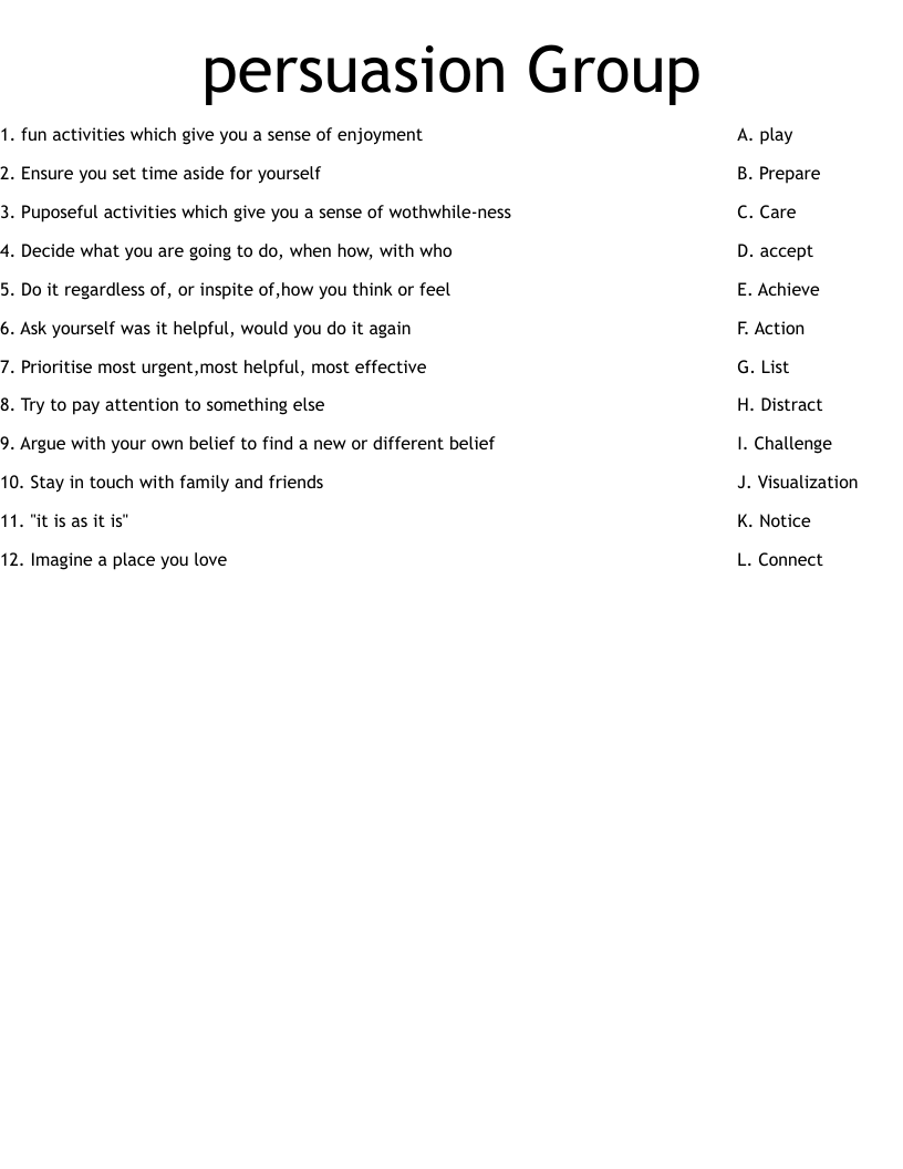 persuasion Group Worksheet