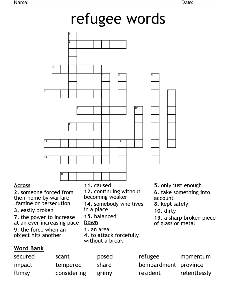 Relentlessly Crossword Relentlessly Crossword