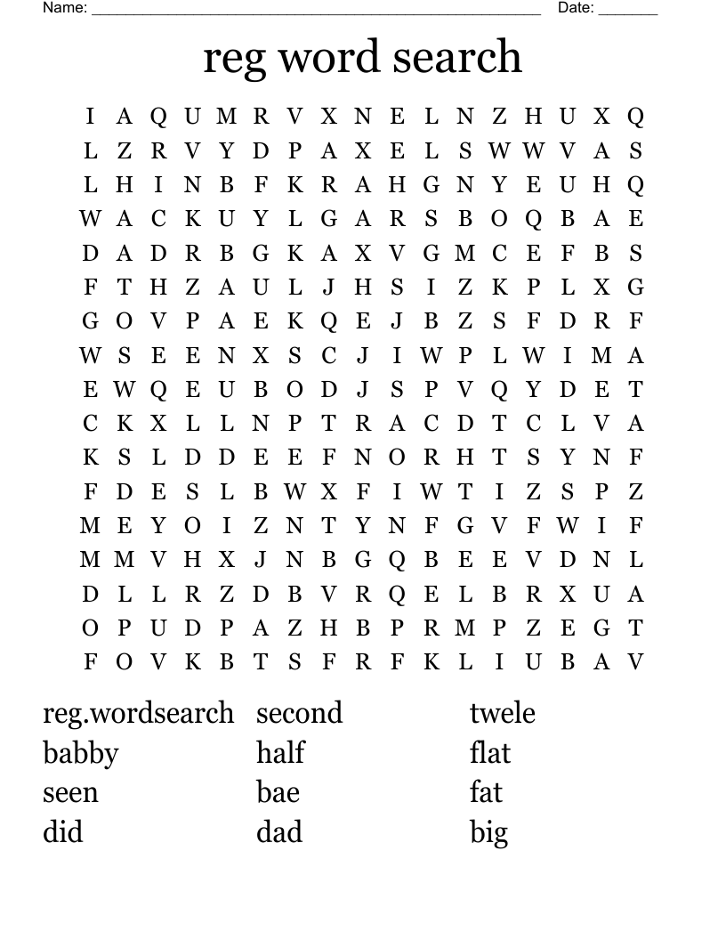 reg word search WordMint