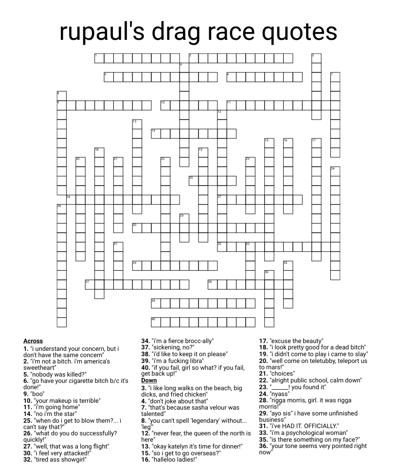 name that queen crossword wordmint