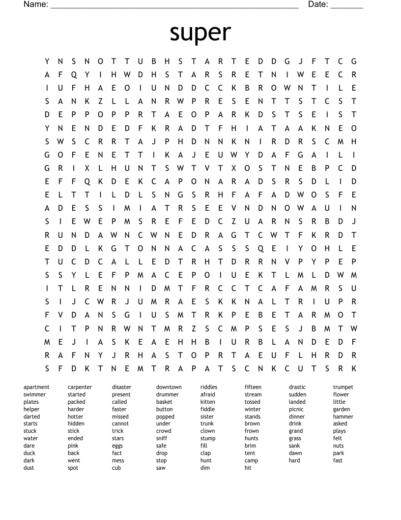 super Word Search